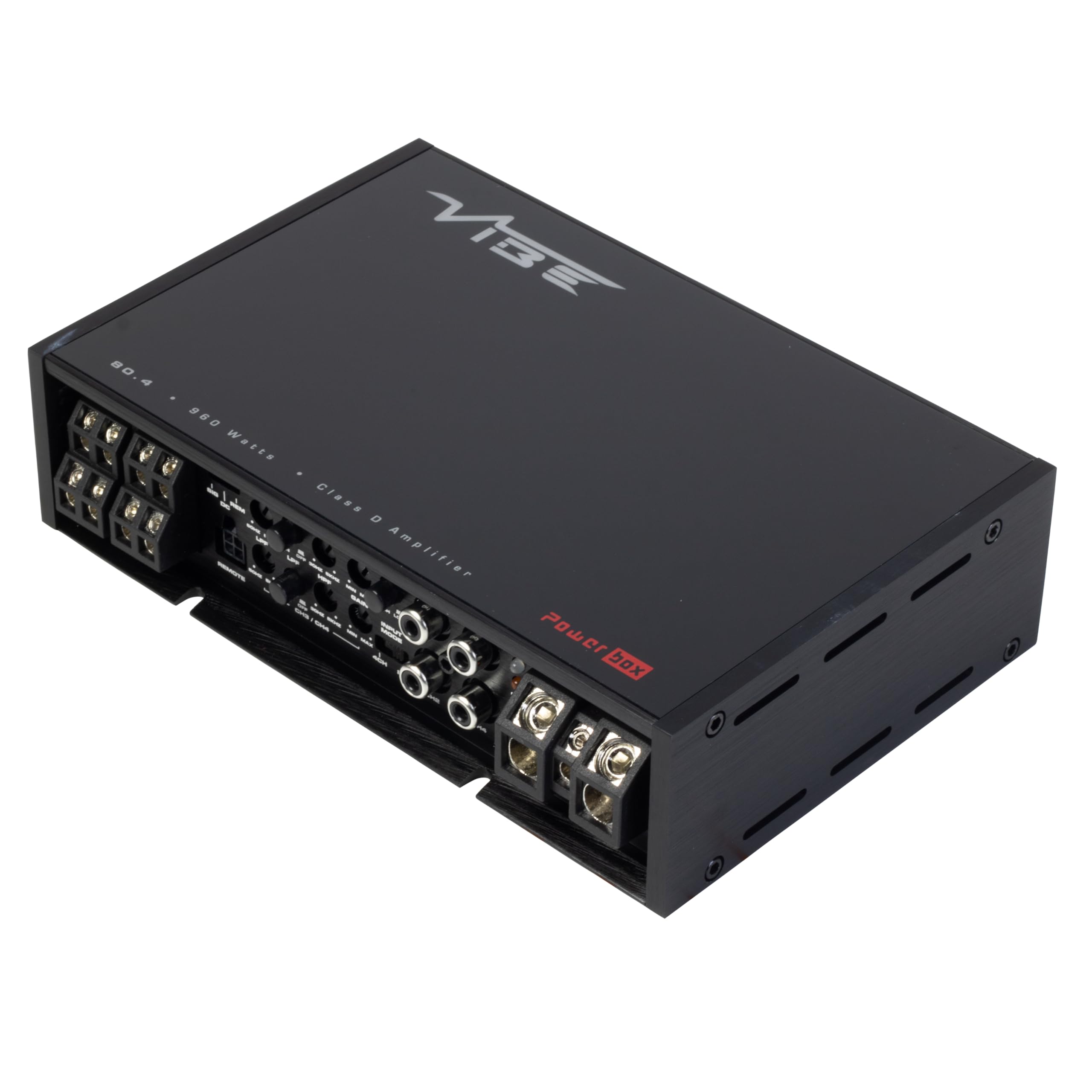 VIBE Audio PowerBox 80.4 4 Channel Compact Class D Car Amplifier 4x80W RMS OEM Integration High Level Input
