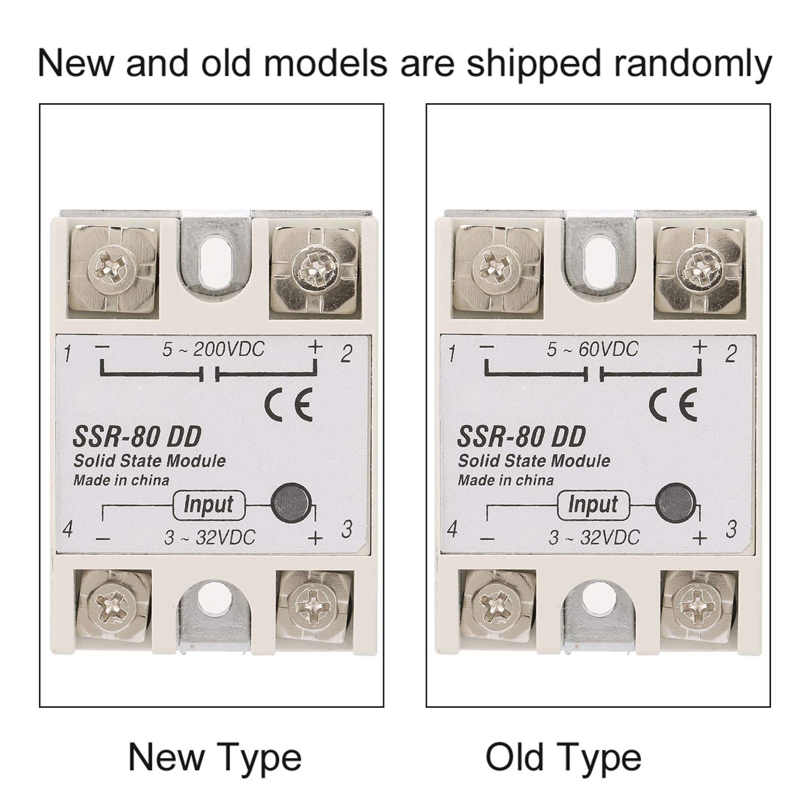FLEXMAN Solid State Relay, DCAC Industrial Solid State Relay, 332VDC to 5200 VDC Single Phase Semi Conductor Relay, 80A Single Phase Plastic Cover