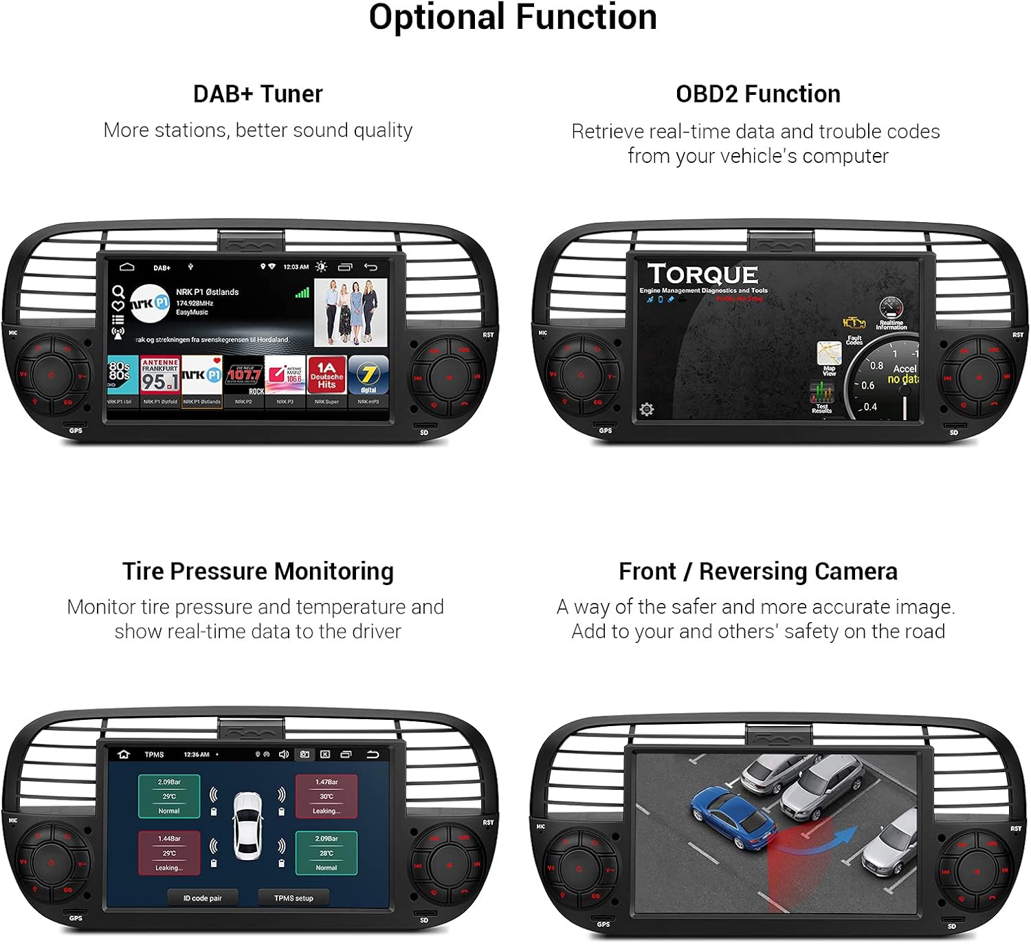 Car Electronics XTRONS Single Din Car Stereo Android 10 Car Radio Player 7 Inch Touch Screen GPS