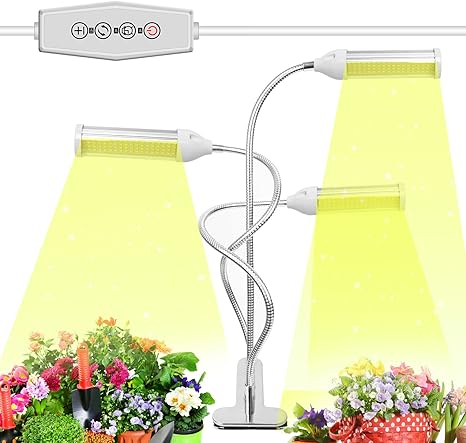 Amazon 最新型 植物育成ライト Led 植物ライト 110w 室内栽培ランプ タイミング定時機能 3h 9h 12h 6段階調光 観賞用 3ヘッド付き 360 調節可能 216ledランプ 日照不足解消 3スイッチモード電球 多肉植物育成 水耕栽培ランプ 家庭菜園 室内園芸 水草栽培 野菜