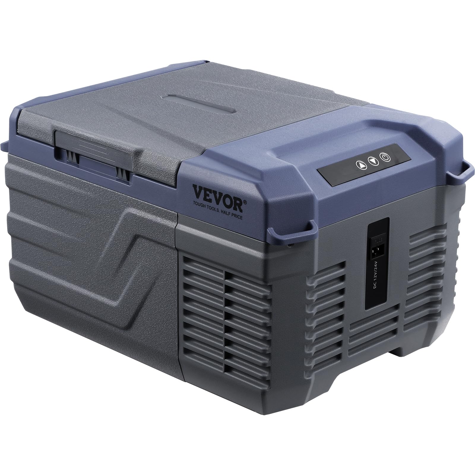 VEVOR Car Refrigerator, 12 Volt Car Refrigerator Fridge, 9 L Single Zone Portable Freezer, -4℉-68℉ Adjustable Range, 12/24V DC and 100-240V AC Compressor Cooler for Outdoor, Camping, RV