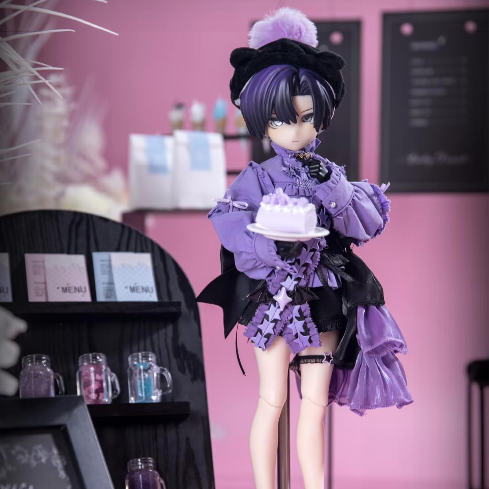1/5 BJD-Puppen, Blindbox, Kawaii BJD-Puppen, Tee-Getränke, Plus-Serie, 1/5 Kugelgelenk-Puppe, Sammelfigur, bewegliche Verkleidungspuppe für Mädchen, Geburtstagsparty, Geschenk, Spielzeug