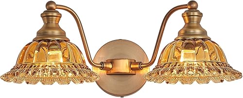 Miniatura 29 de Luminarias de Baño Estilo Granja Negras, Luces de Tocador para Baño, Luminarias de Tocador de 2 Luces Negro -,Latón,Vidrio de latón,Blanco,Vaso de