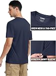 TACVASEN Men's UPF 50+ Sun Protection Shirts Quick Dry Short Sleeves Rash Guard Swim Shirts