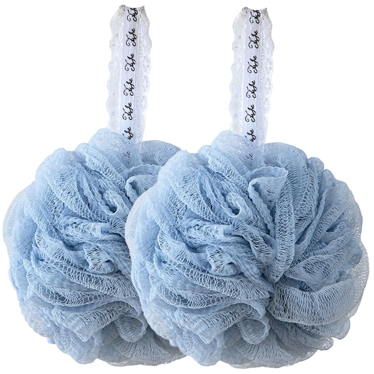 OSOLADY 2Pcs Compact Bath Loofah Balls Convenient Daily Use Shower Sponges Wear Resistant Design for Deep Cleansing Easy Production Quick Drying Storage Bathing