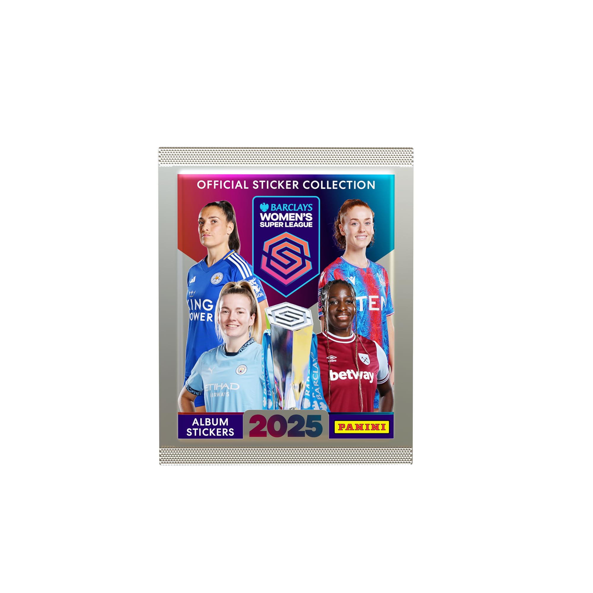 Barclays Super League - Colección oficial de pegatinas para mujer 2025, 50 paquetes