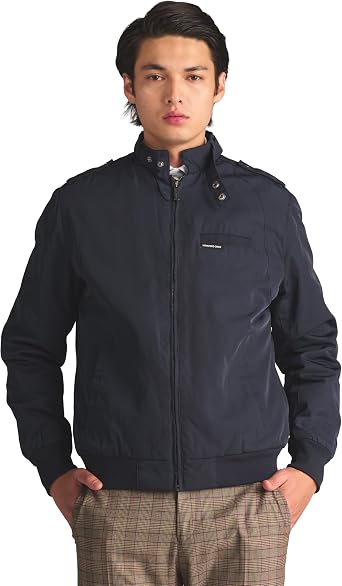 Members Only Mens Iconic Racer Quilted Lining Jacket |Slim Fit|