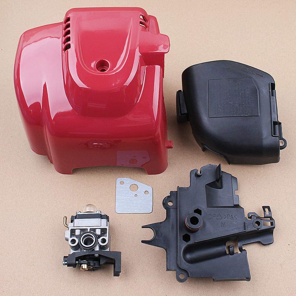 (Accesorios de herramientas al aire libre) Carburador Cilindro Filtro de Aire Cubierta Cubierta de Línea de Combustible para H GX35 GX35NT HHT35 1.3HP 4 tiempos Mini Motor de Gas Motor Trimmer
