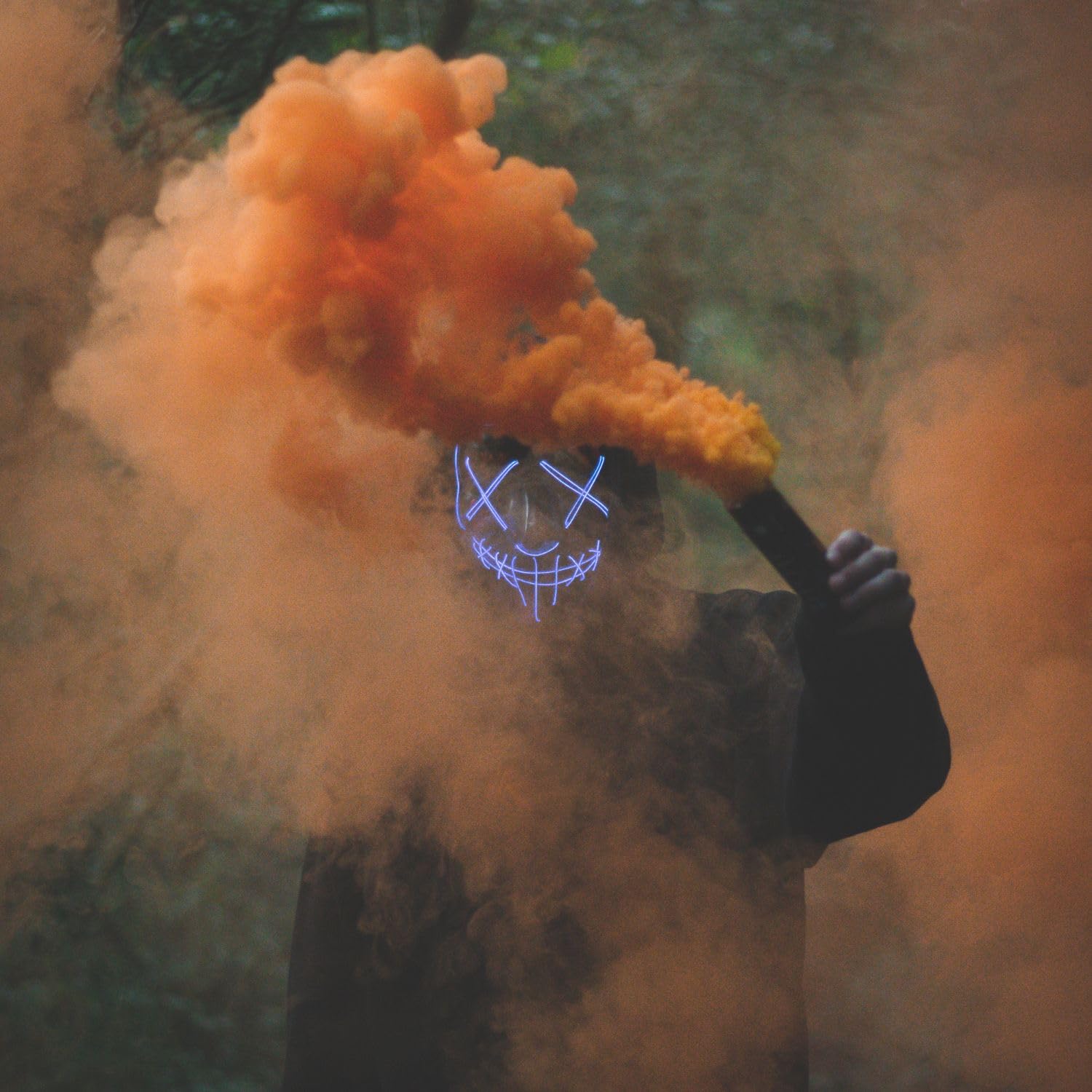 Scary Glow Mask, Purge Anarchy, Anonymous, Horror, Hostel, Saw, Halloween, Cosplay, Rave Party, Masquerade, Festival - Image 4