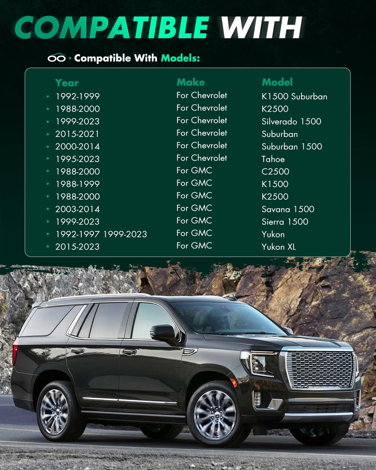 SCITOO 2Pcs Wheel Adapters 2 inch 6x5.5 to 8x6.5 Bore 108mm Studs 14x1.5 6 Lug Wheel Spacers Adapters Fit for for Chevrolet Tahoe for Chevrolet Avalanche for Chevrolet Blazer for Express 1500