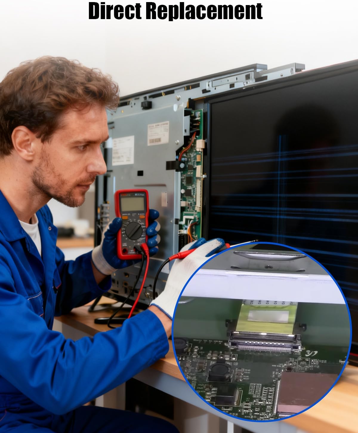 Logic Board Fit for 55T32-C0L 55T32-COL 4K 55 Inches Display High Performance Replacement Controller Board