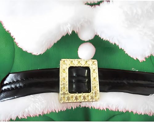 Miniatura 4 de NACOCO - Disfraz de Navidad para mascotas, traje de perro con gorra, traje de Papá Noel para perro, sudaderas con capucha, disfraz de gato para