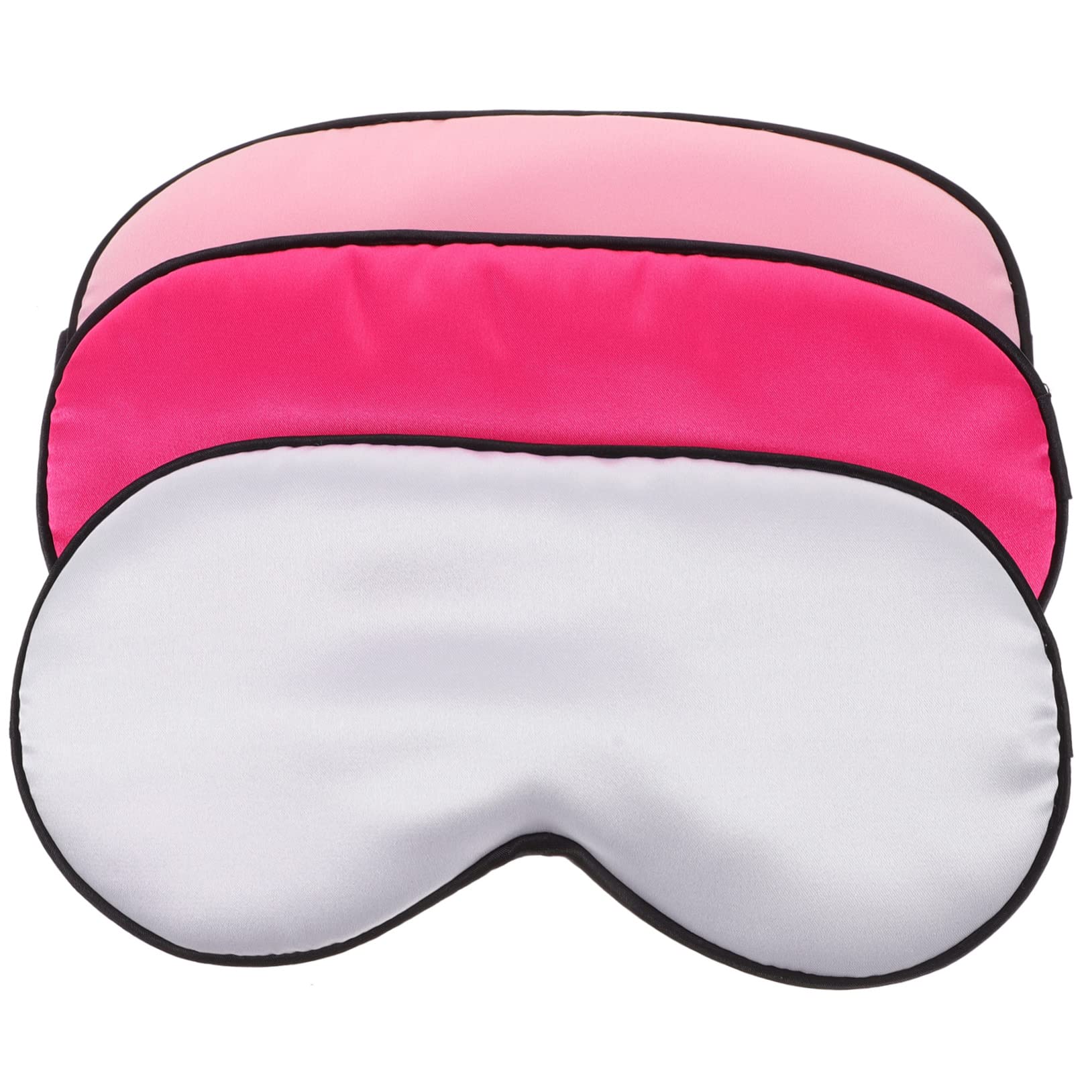 FRCOLOR 12pezzi Maschera Per Occhi Seta Artificiale Leggera Per Dormire Viaggi e Relax Colori e Protezione Totale Dalla Luce