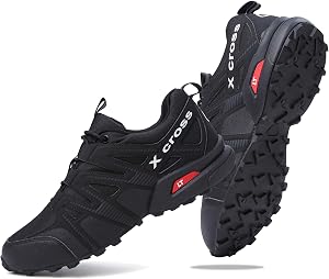 ziitop Trail Running Shoes Men Waterproof Hiking Shoes Non-Slip Outdoor Trekking Sports Shoes for Men Lightweight Breathable Sneakers All-Terrain Cross Training Shoes Walking Shoes