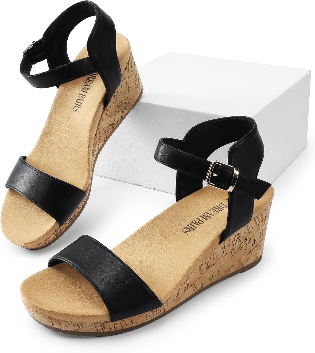 DREAM PAIRS Women's Open Toe Buckle Ankle Strap Platform Wedge Sandals for Women Summer Dressy Shoes | Women, Wedge, Platform, Open Toe, Ankle Strap, Buckle - Image 6