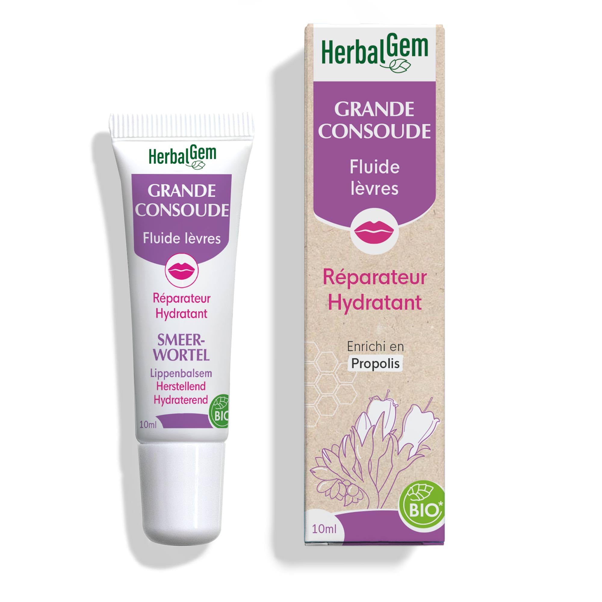 HerbalGem Organic Hydrating Repairing Lip Balm 10ml