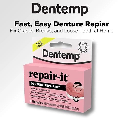 Miniatura 5 de Repair-It Kit de reparación de dentaduras postizas D-091 0.7 onzas