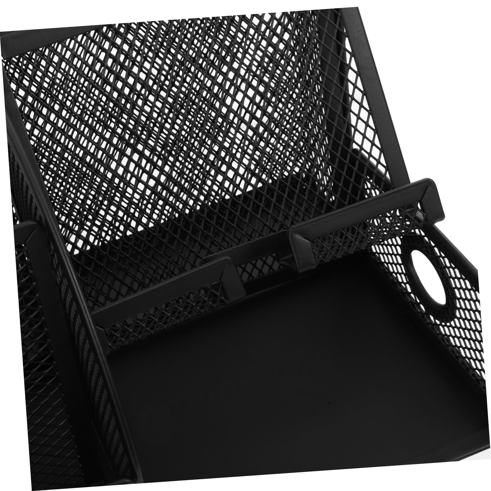 Veemoon Organizer Portapenne in Ferro Nero Multifunzione da Scrivania Moderno Design Elegante e Struttura Resistente per Ufficio e Cancelleria