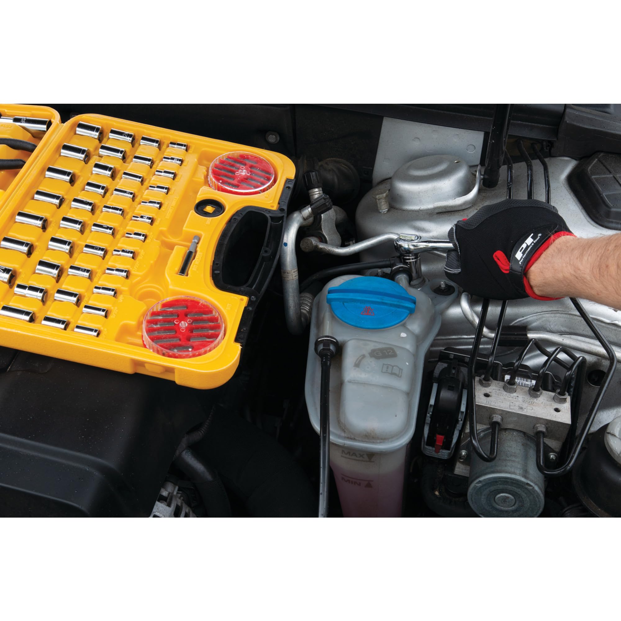 Performance Tool W1538 SAE/Metric Mechaniker-Produktwerkzeug-Set, 94-teilig
