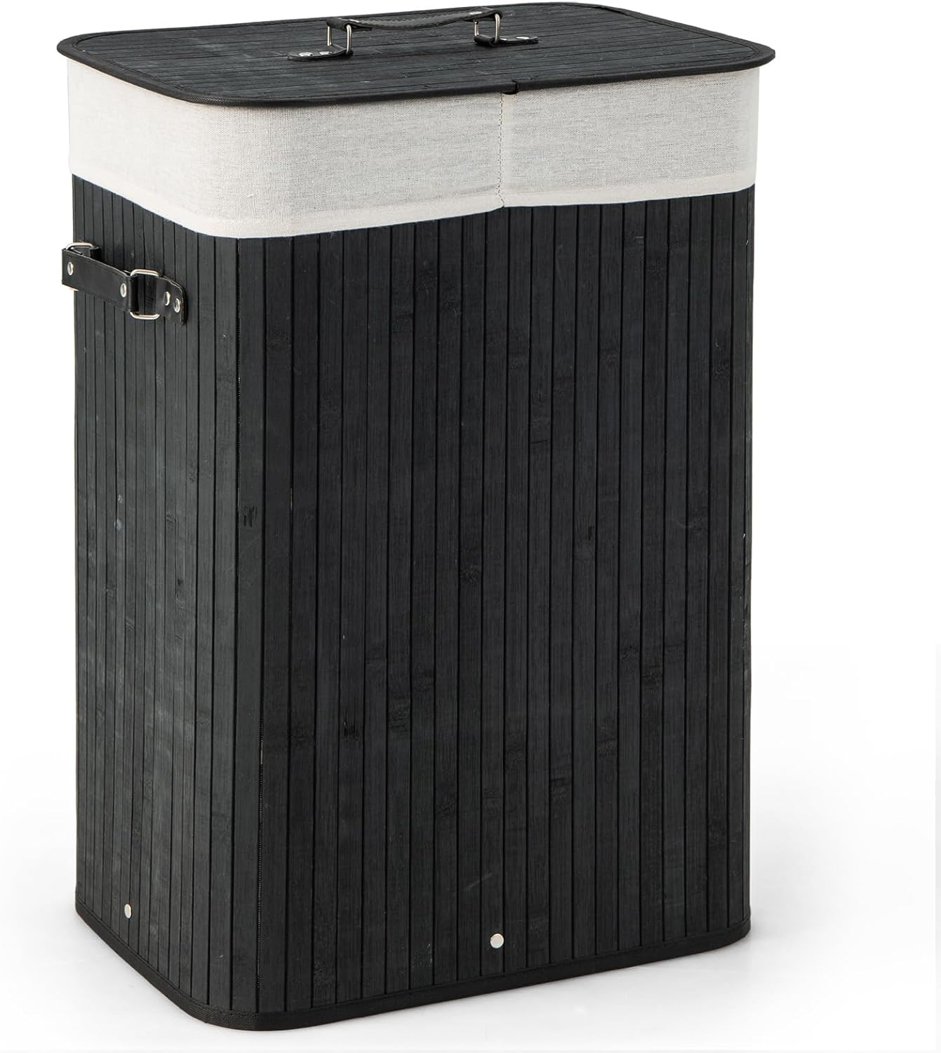 Amazon.com: Giantex Bamboo Laundry Hamper with Lid, 72L Large & Tall ...