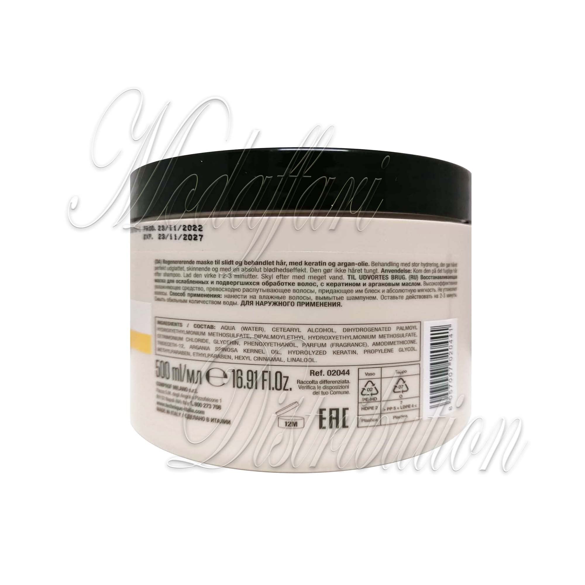 Technique Balje Regenerating Mask for Brittle & Treated hair with Keratin & Argan OIl 500ml, 500 ml (Pack of 1) - Image 2