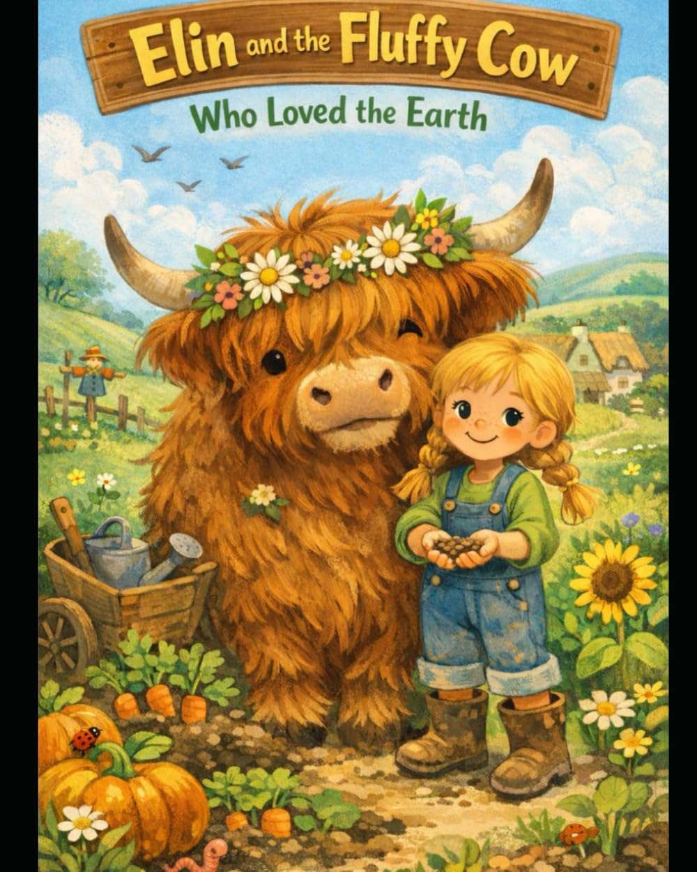 Elin and the Fluffy Cow Who Loved the Earth: A Bedtime Story About Growing Dreams (The Elin & Bracken Stories)