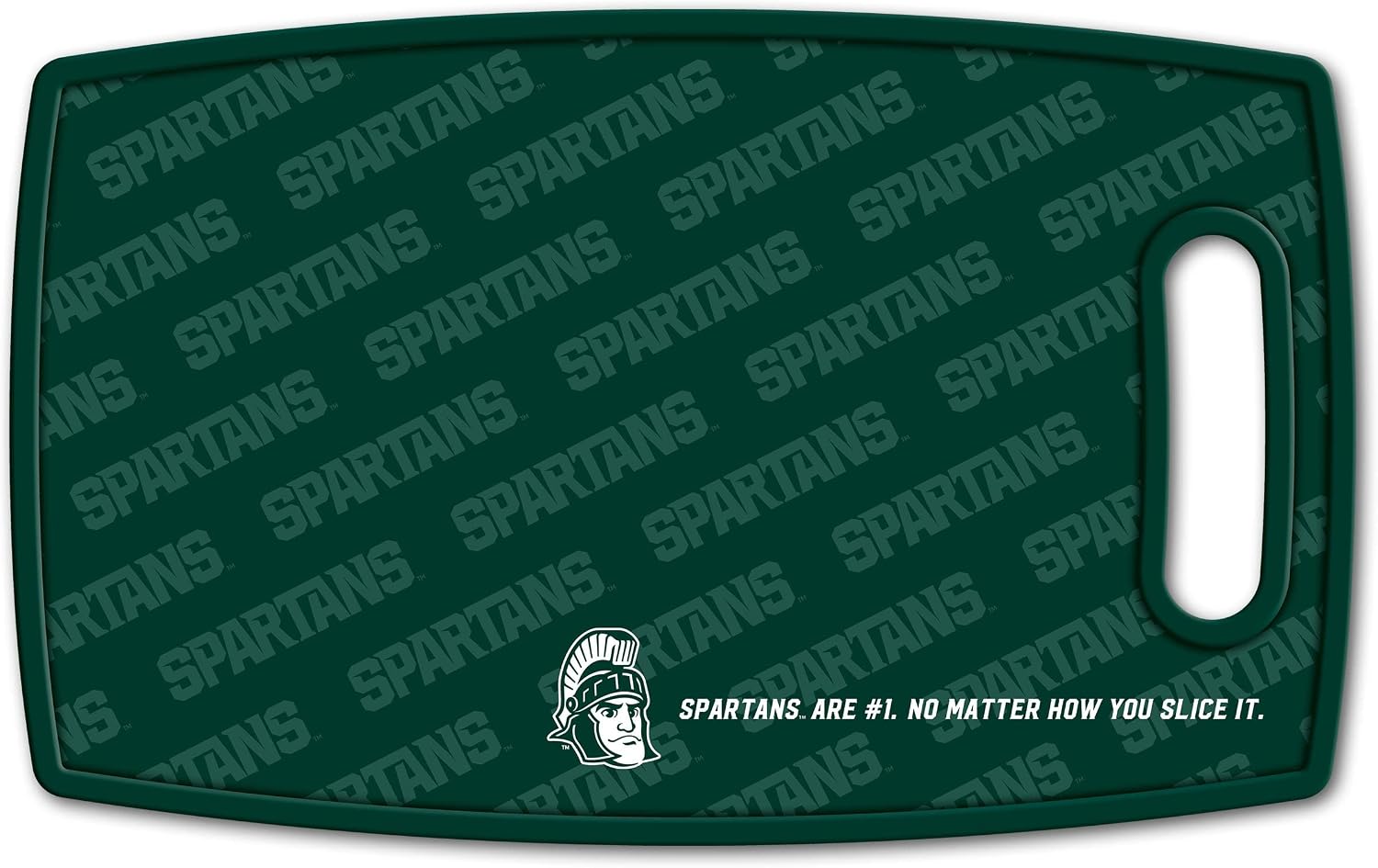 YouTheFan NCAA Officially-licensed Logo Series Cutting Board - reversible design for double the cutting surface - gentle on knives, team message on both front and back
