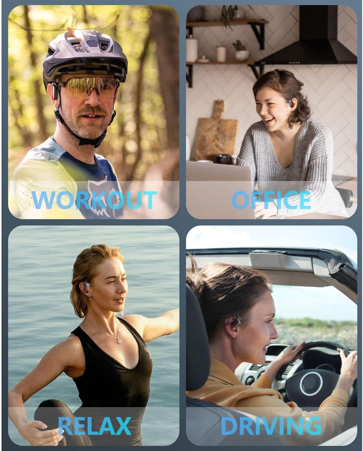 Wireless TWS Earphones Compatible with Google Pixel 8/8a/9/9a/10/Pro/Pro XL/Pro Fold- Earbuds Ear Hook True Stereo Headset Headphones Hands-Free Mic