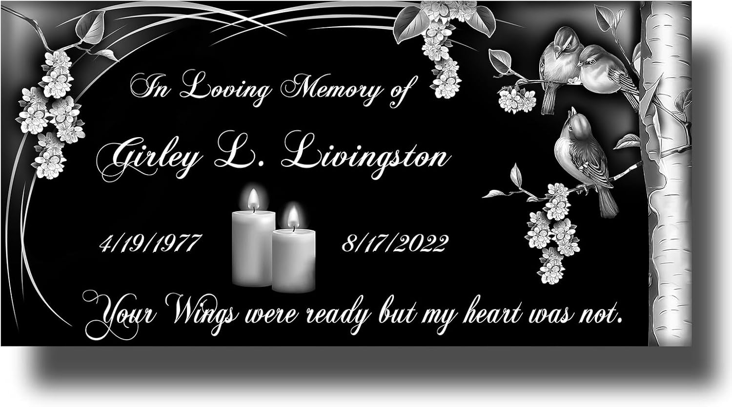 JTHMFDC Tombstones for Graves with Photo Name,Headstones for Graves, Grave Markers,Granite Headstones, Memorial Plaques for Outdoor, Grave Markers