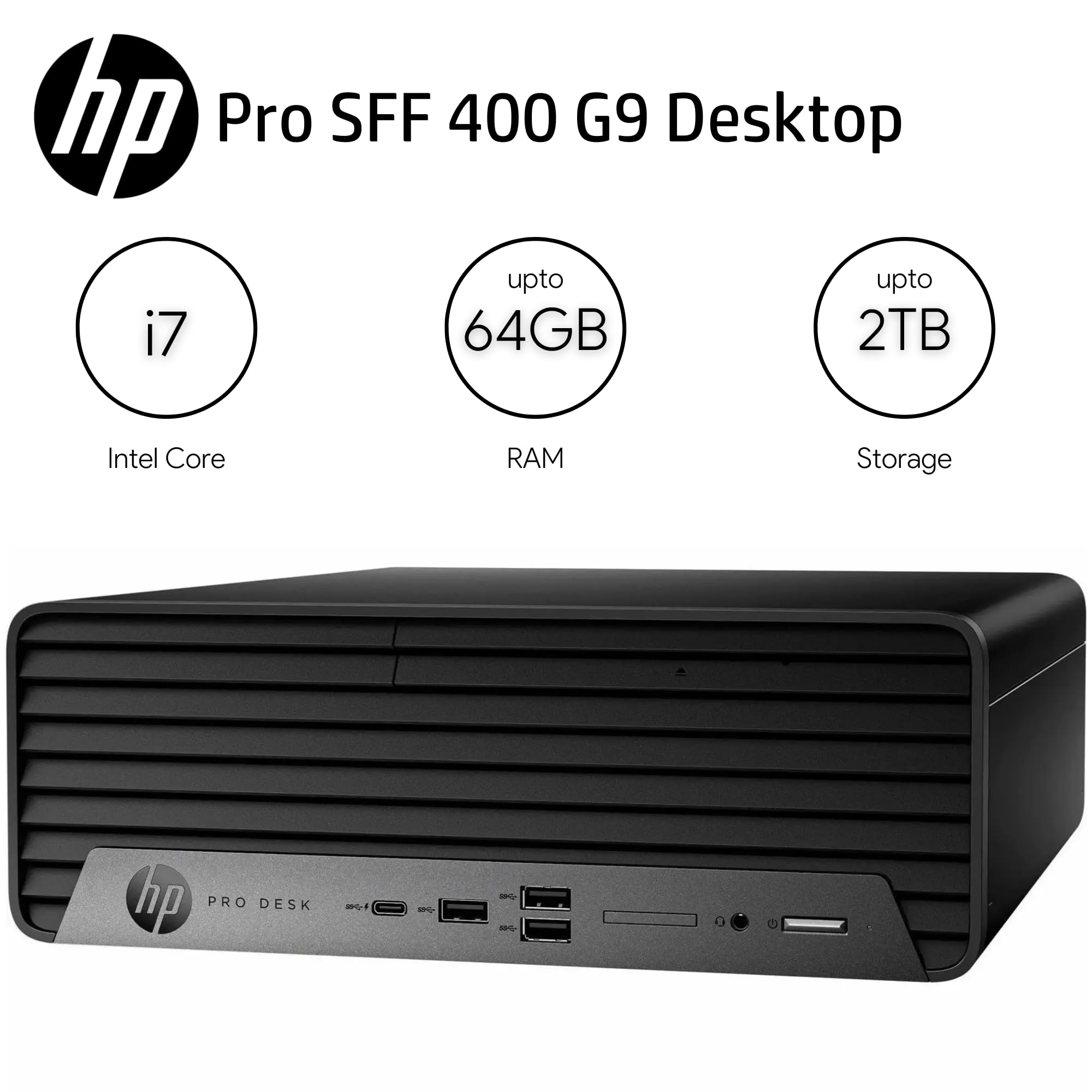 Amazon.com: HP ProDesk 400 G9 Business Desktop Computer, SFF Small
