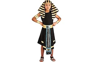 Dark Pharaoh Kids Costume - Garb fit for an Egyptian King