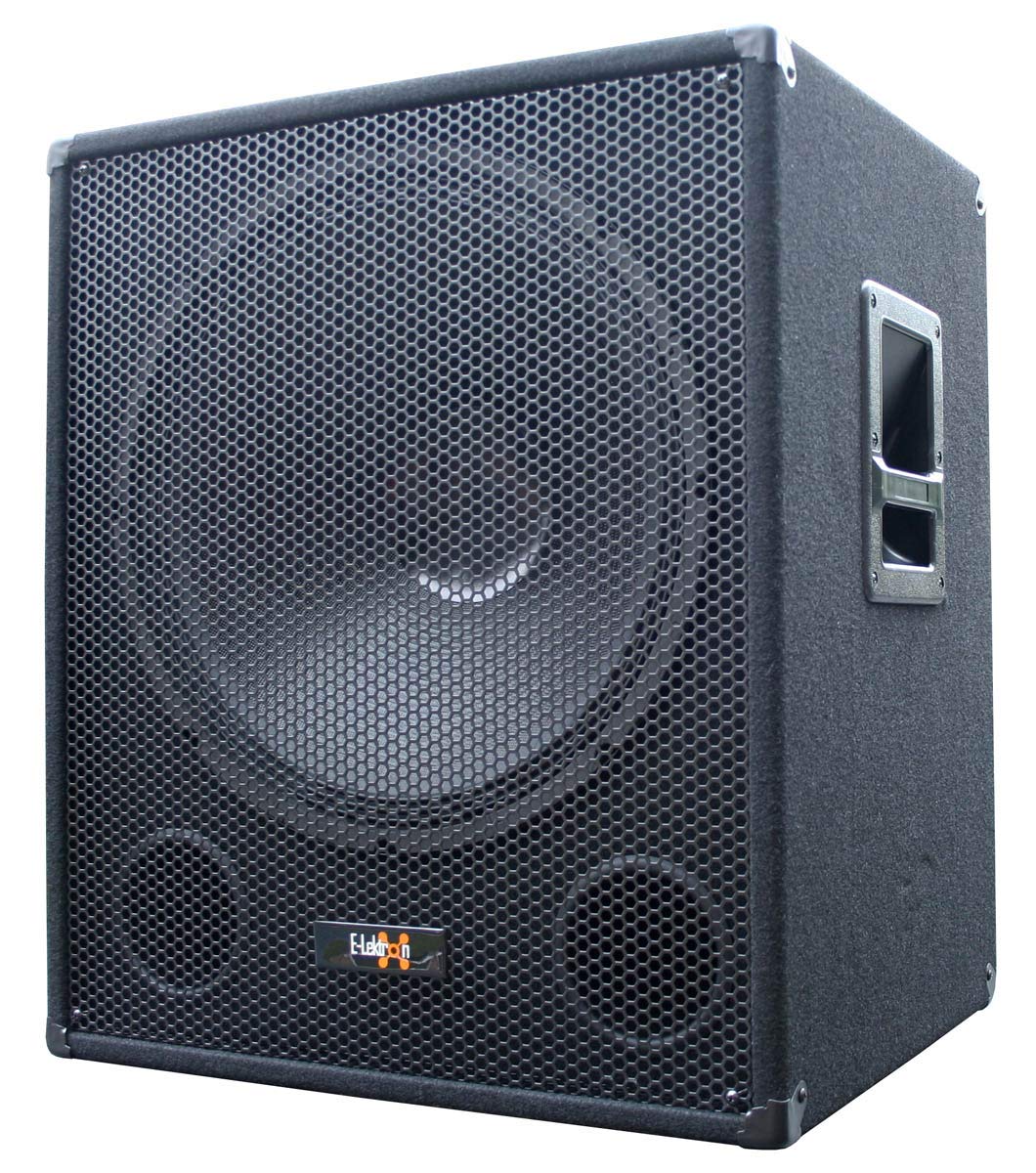 E-Lektron SUB-Q45A PA-Subwoofer Aktiv 18"/45cm Bass Lautsprecher Box mit integrierter Endstufe1000W-Peak