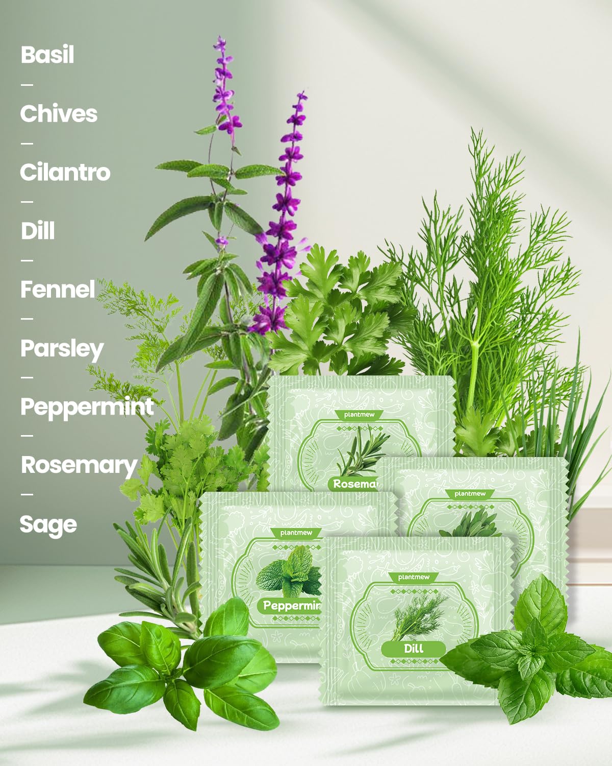 9 Kräuter Kit für Indoor-Garten - Einzigartiges Küchengeschenk für Frauen, Männer, Mütter, Freunde, komplettes Starter-Set mit Töpfen, Erde und Werkzeugen, perfekt für Fensterbank