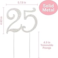 Vista 4 de Decoración para torta con inscripción Mr. and Mrs., 25 plateado