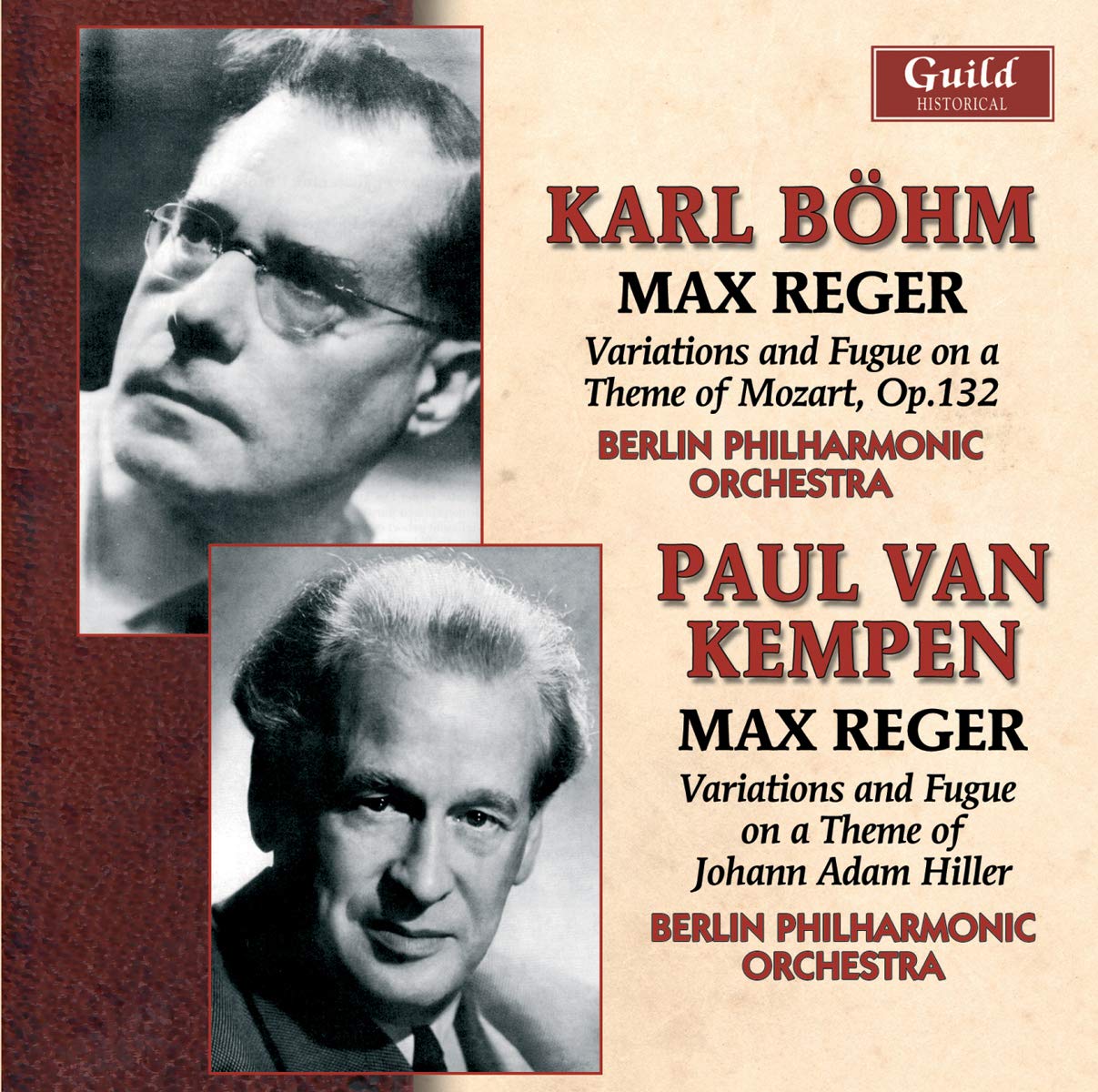 Max Reger: Variation and Fugue on a Theme of Mozart, Op.132 / Variation and Fugue on a Theme of Johann Adam Hiller