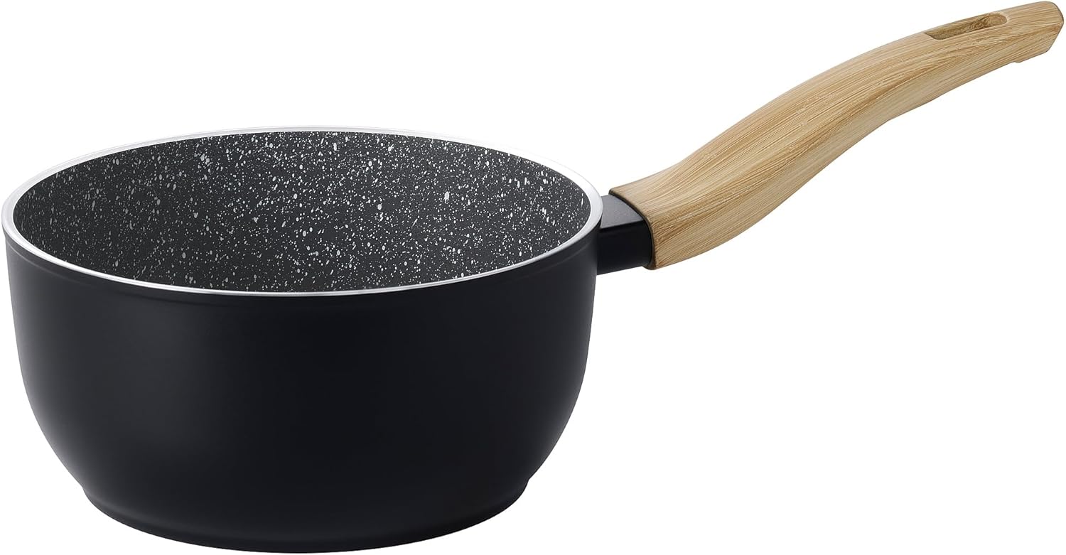HUSKNUT Saucepan, non-stick coating black, 1.8 l