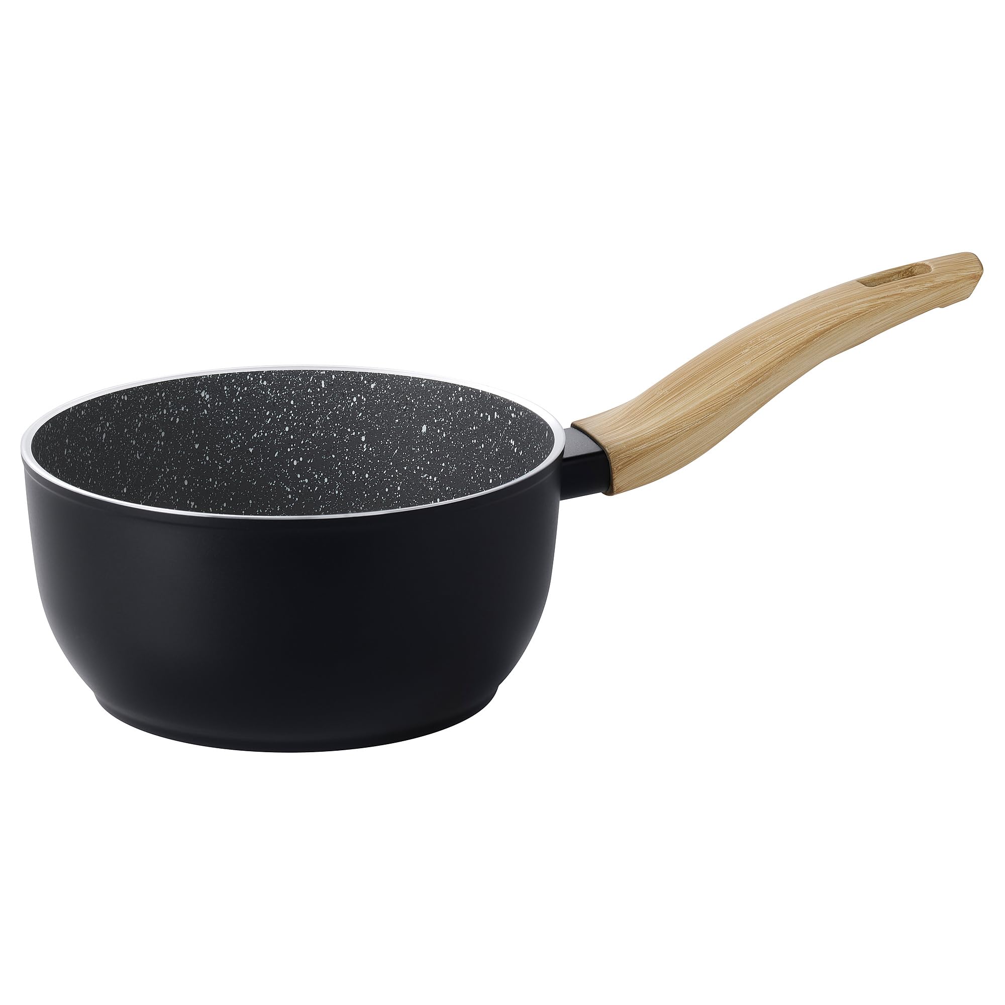 Casserole anti-adhésive HUSKNUT noire 1,8 l pour cuisiner sainement sans attacher