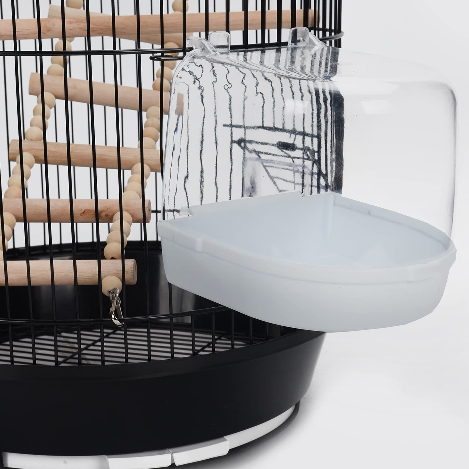 Jaulas para pájaros Transportín Ligero para pájaros Jaula de Viaje Transpirable con Tazas de alimentación Jaula de Viaje para pájaros para pinzones Extra pequeños Portador de pájaros