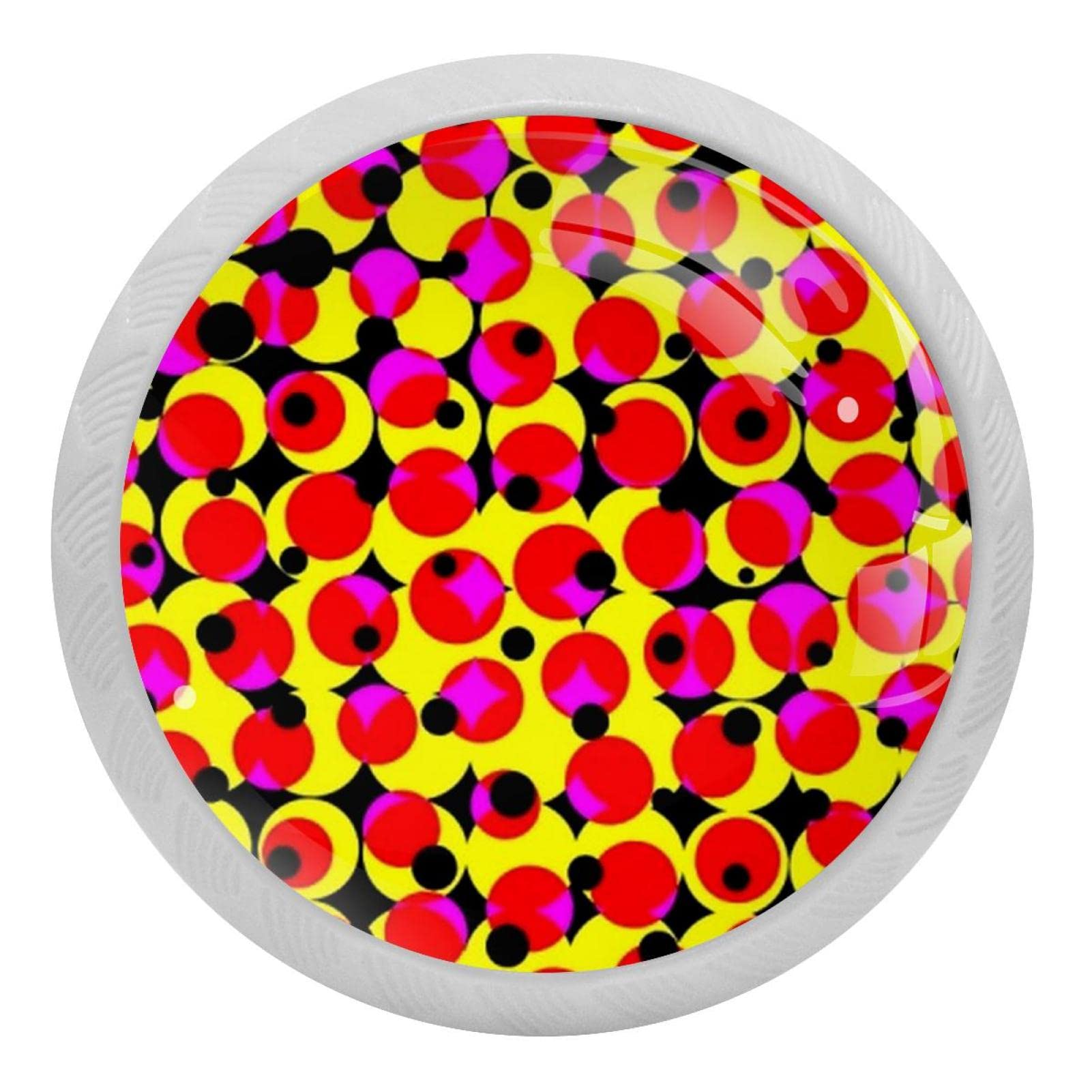 Boutons ronds colorés au laser de 35mm pour réveiller la déco d'une cuisine moderne
