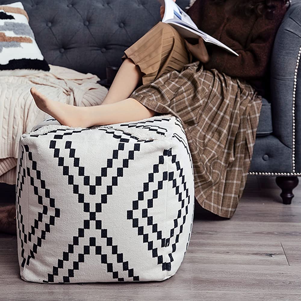 MOCOFO Löwenzahn Pouf-Bezug 45x20cm - Skandinavisch Design Bodenkissen