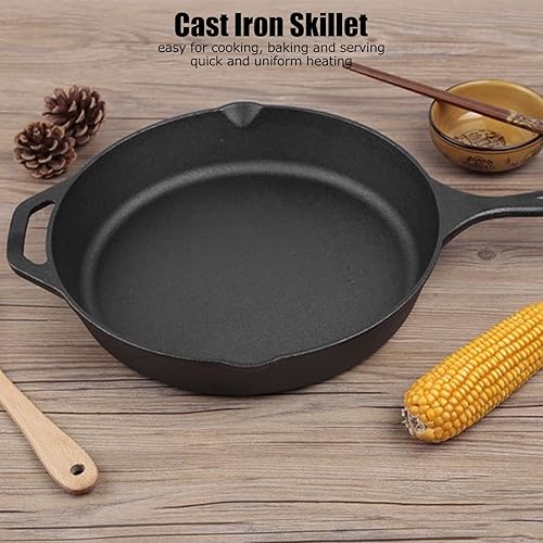 Miniatura 2 de Sartén de hierro fundido, sartén de hierro fundido de gran capacidad de 1 litro, sartén de confirmación de horno de calentamiento uniforme rápido,