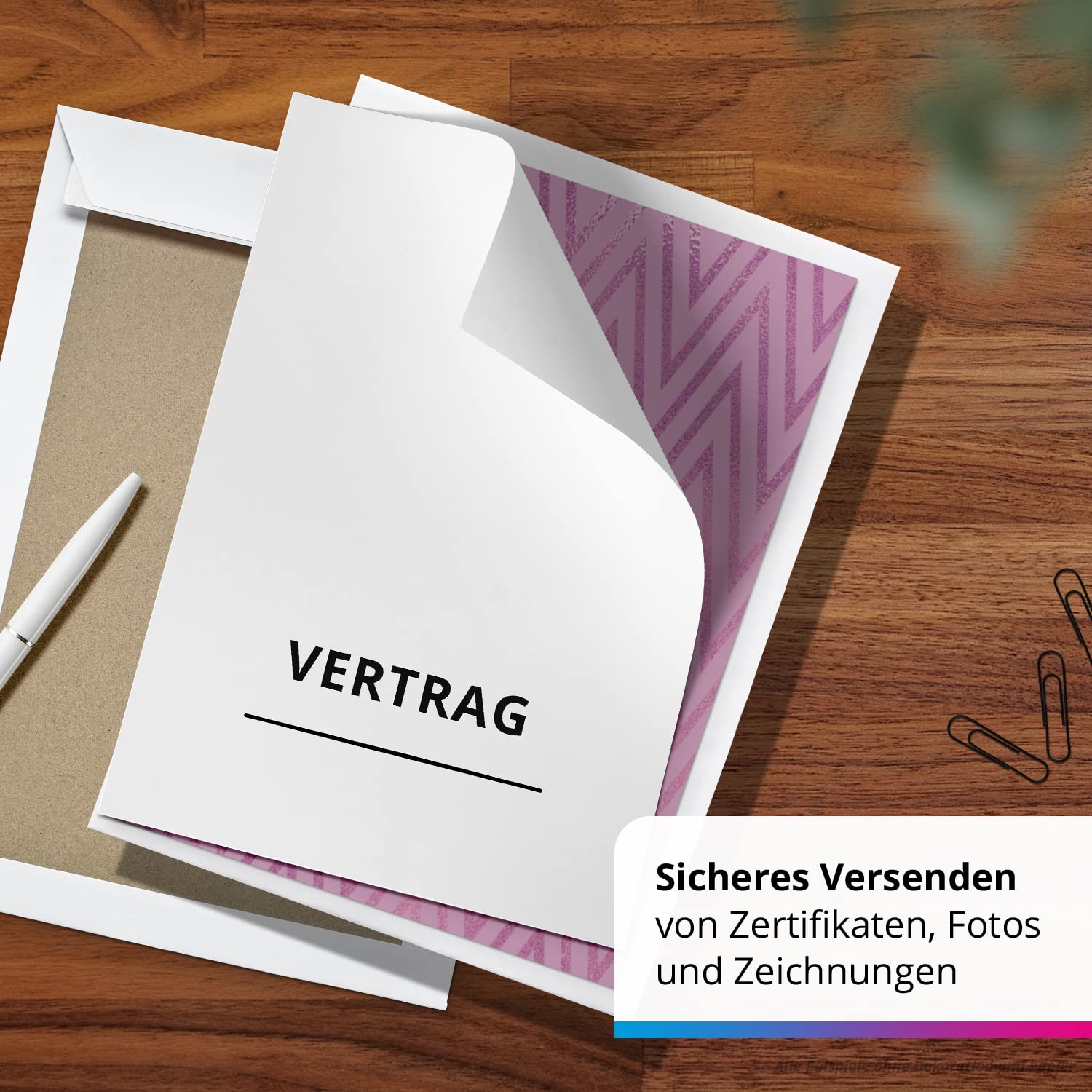 Briefumschläge C4 weiß mit Papprückwand | 100 Stück | selbstklebend ohne Fenster | Versandtaschen in PREMIUM Qualität, stabile Kuverts (229 × 324 mm) gerade Klappe | 120 g/qm Business Unterlagen