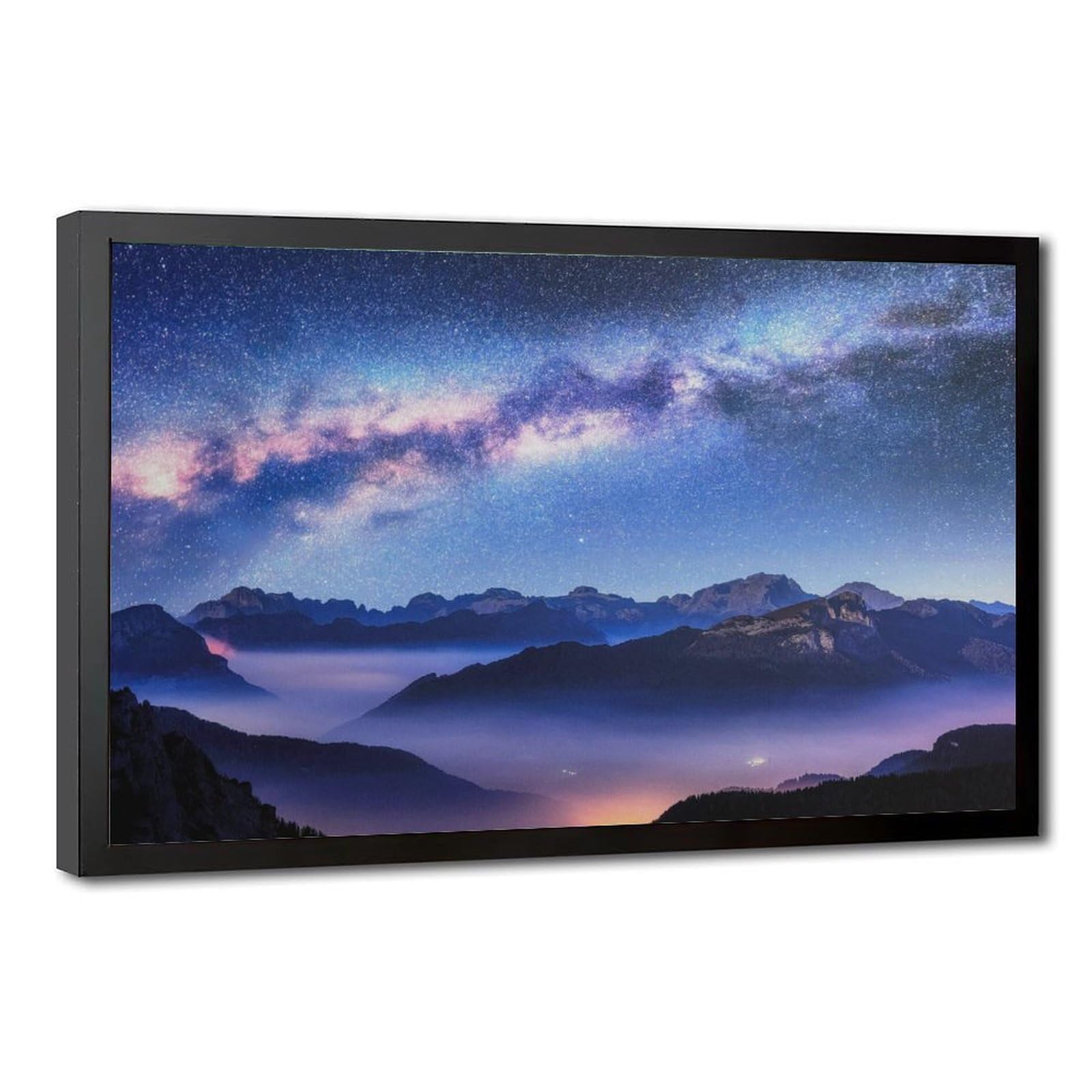 Bareronor Galaxy Poster Canvas Poster Bedroom Decor Landscape Office Room Decor Gift 24" L X 36" W