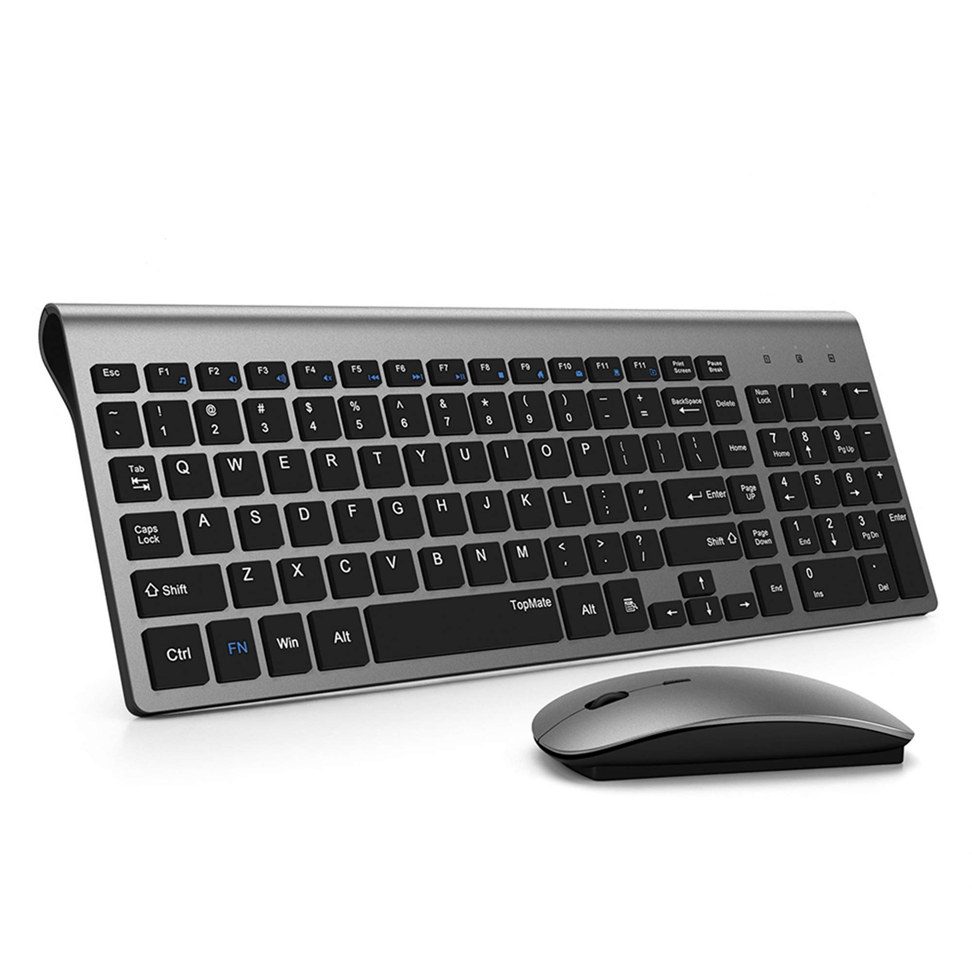 Buy Wireless Keyboard and Mouse Combo, TopMate 2.4G Ultra Slim Compact