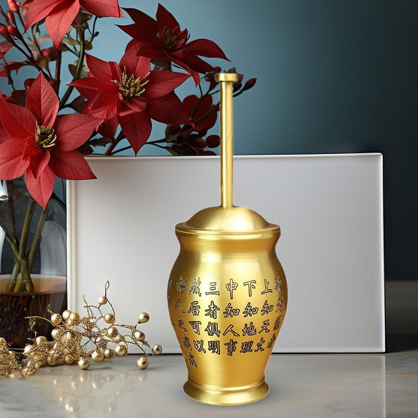 Mortier et pilon portables et pratiques en cuivre, outil de cuisine pour épices, beau, pratique et facile à nettoyer. Ensemble mortier et pilon pour