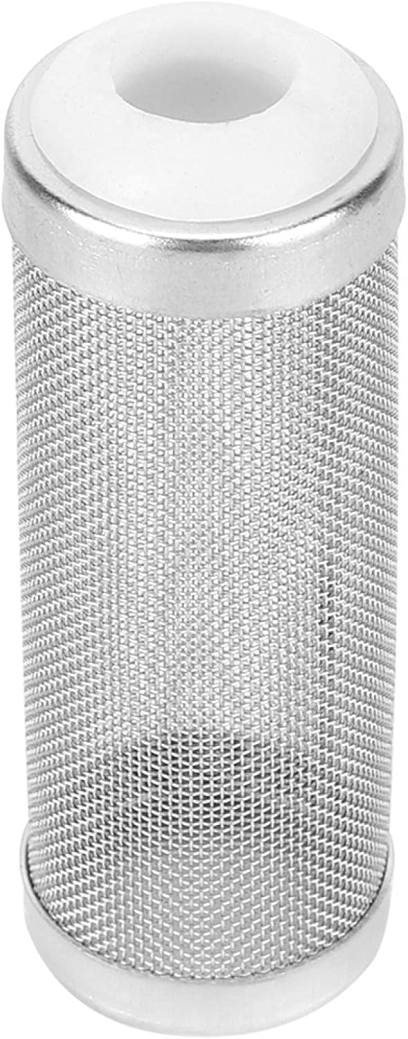 Joyzan Aquarium Filter Inflow Inlet Mesh, Stainless Steel Intake Shrimp Guard Protector Cover Screen Metal Fish Tank Prefilter Tube Strainer Net Protecting Basket Media Accessory 16mm 5Pcs Silver