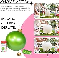 Vista 6 de Holiball Adorno inflable de vacaciones, decoración definitiva para interiores y exteriores, reutilizable y apto para almacenamiento, para bodas