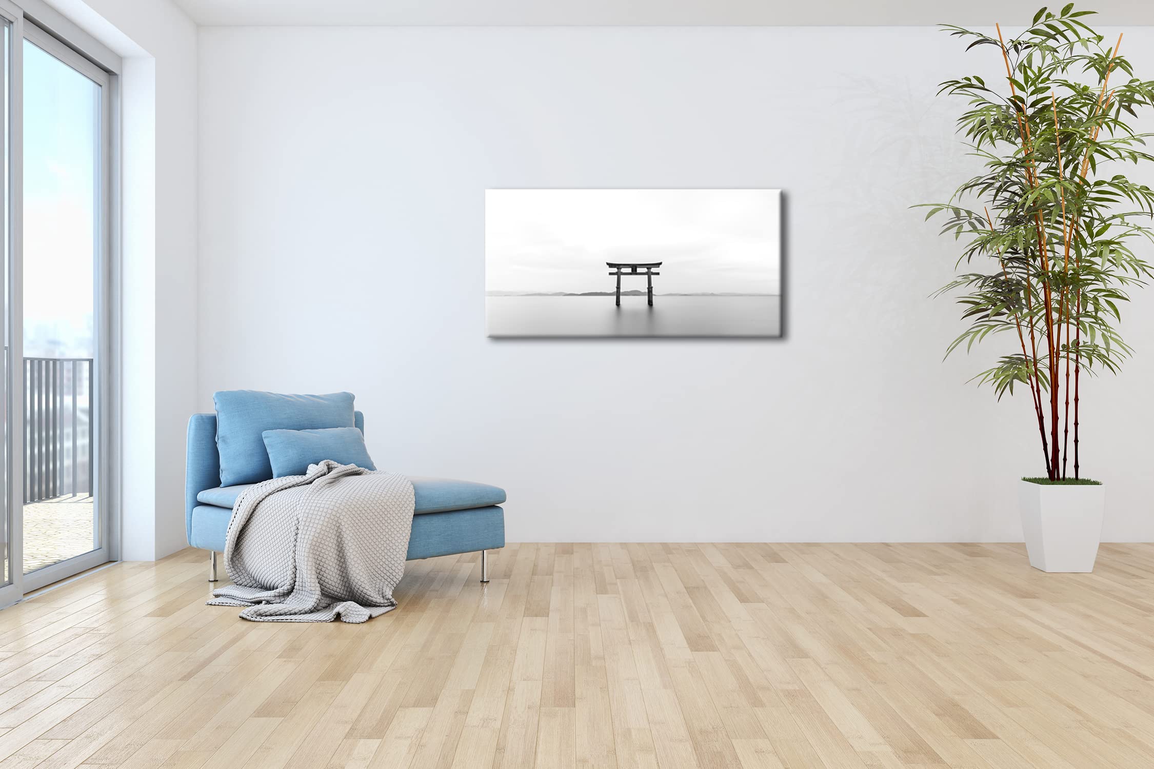 Obraz na płótnie symbol religii Shinto – Wiara w życiu codziennym panoramiczny format: 100 x 50 cm XXL druk artystyczny obraz na blejtramie/obraz ścienny/dekoracja salonu