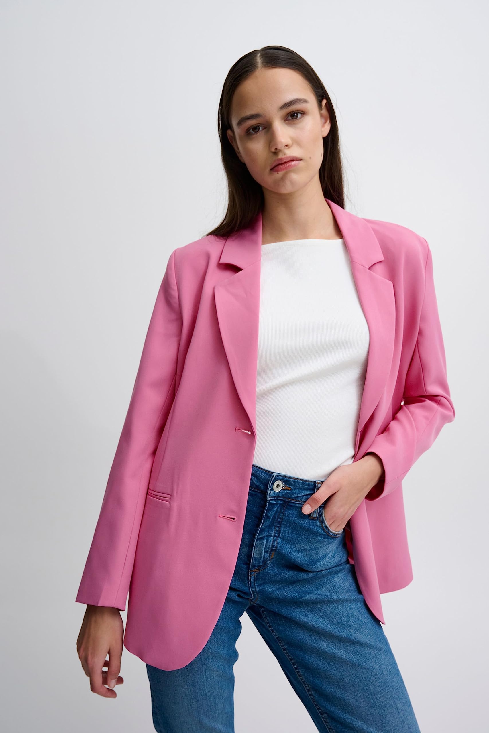 ICHI Damen Blazer IHLEXI IHLexi Lange Ärmel