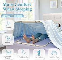 Vista 4 de Levantador de mantas, barra de elevación para pies, soporte ajustable para mantas, soporte para cama, tienda de campaña, elevador de sábanas